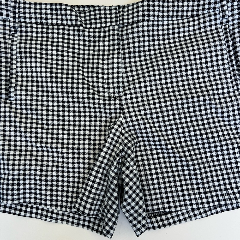 Anne Klein Black and White Gingham Shorts - Picture 2 of 6